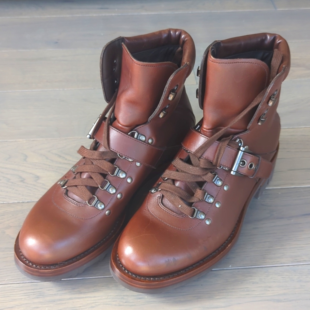Prada Men's Brown Leather Boots